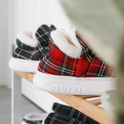 Valora Pofuduk  Ekoseli Ev Ayakkabısı