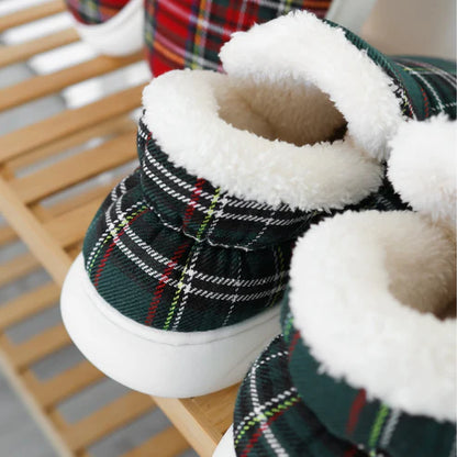 Valora Pofuduk  Ekoseli Ev Ayakkabısı