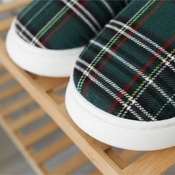 Valora Pofuduk  Ekoseli Ev Ayakkabısı